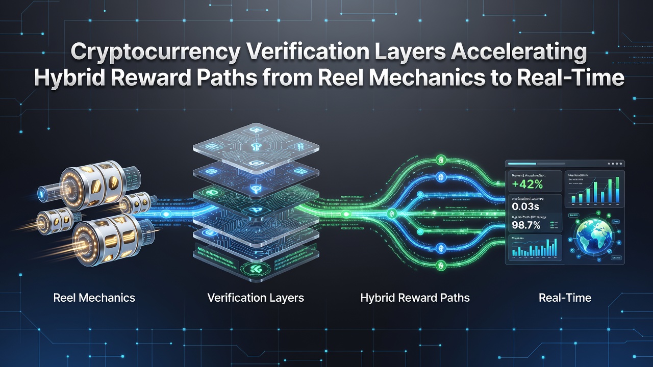 Mobile device displaying transition from slot reels to live dealer table with cryptocurrency verification overlay