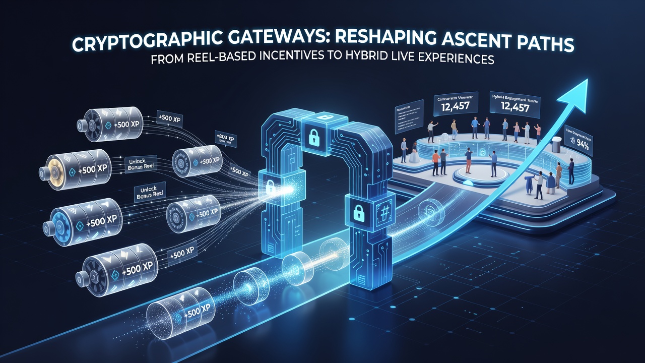 Secure cryptographic gateway dashboard displaying encrypted pathways between mobile slot rewards and live casino features