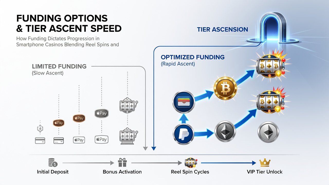 Close-up of mobile payment confirmation screen within a casino app showing instant deposit success and updated tier progress bar